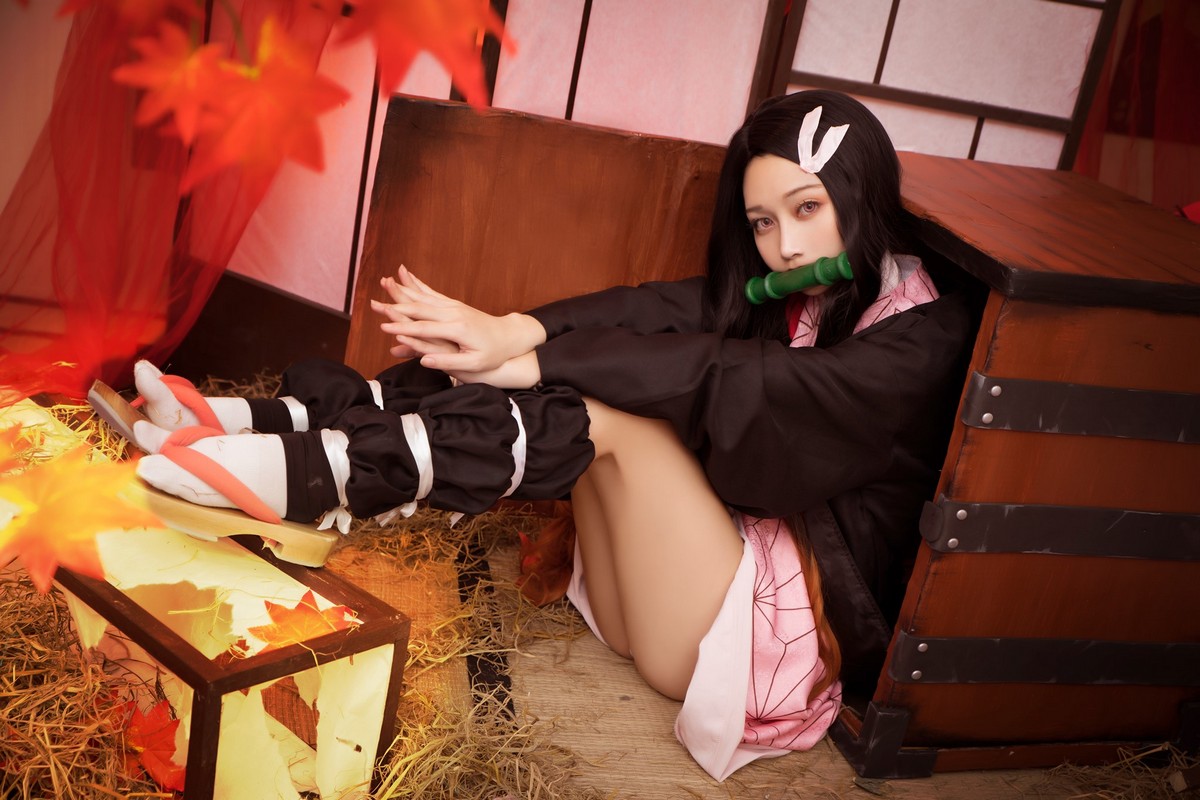 Choi Ji Yun 祢豆子Cosplay写真 鬼灭之刃高清图集 [10P／47MB]插图4