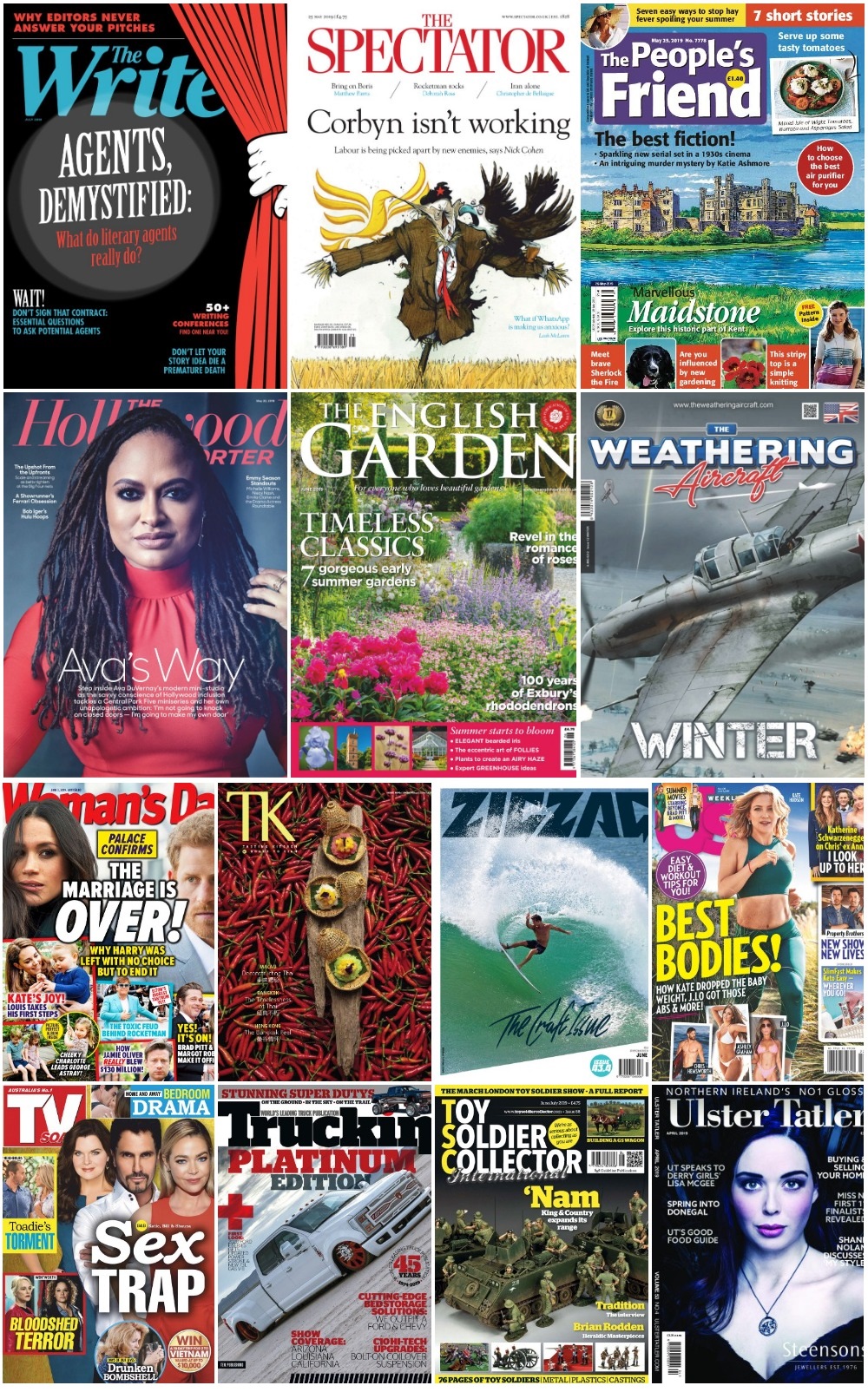 50 Assorted Magazines - June 06 2019