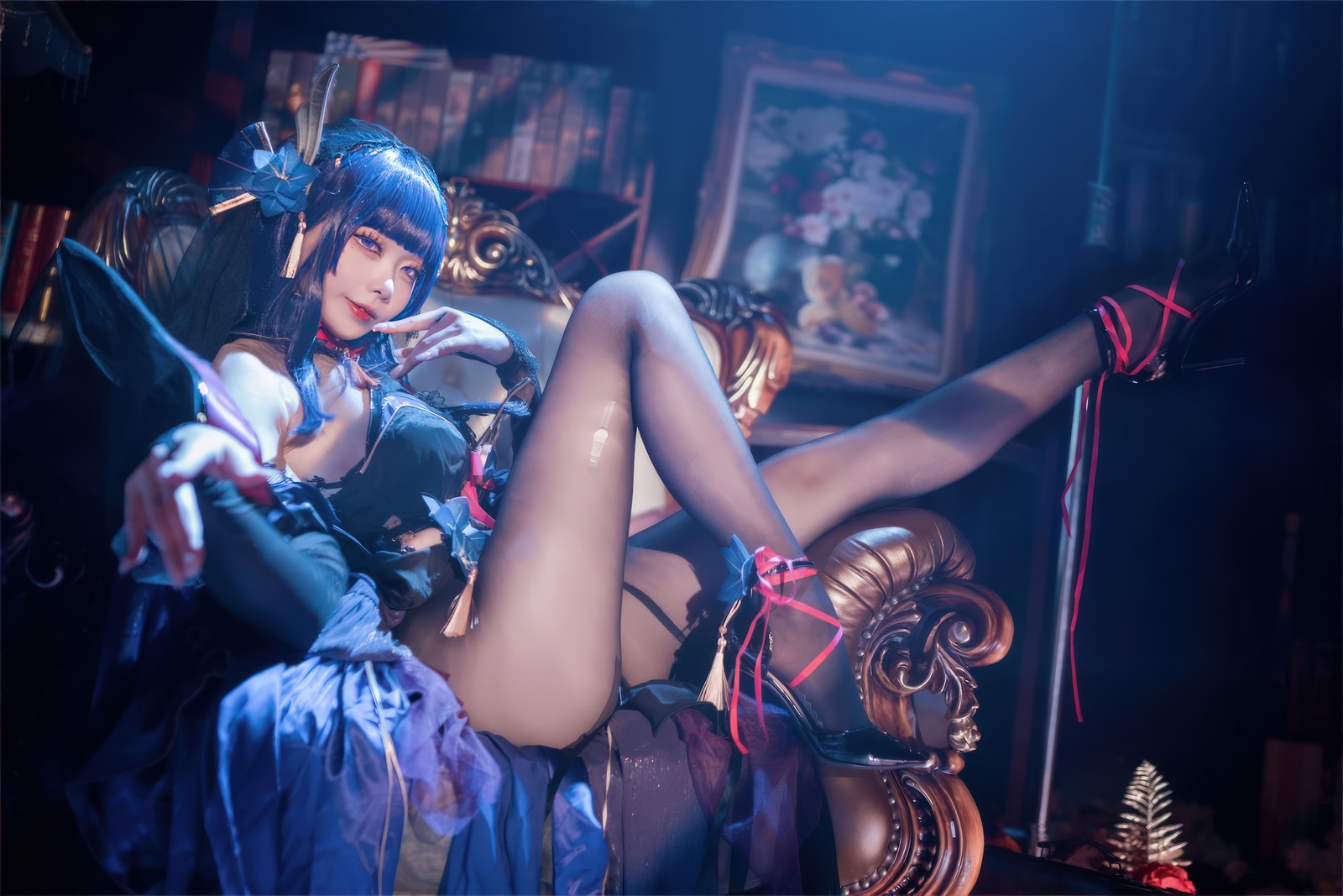 安食Ajiki 原神雷电将军魅魔写真集 – 高质量COS & 二次元美女 [35P-259M]插图5