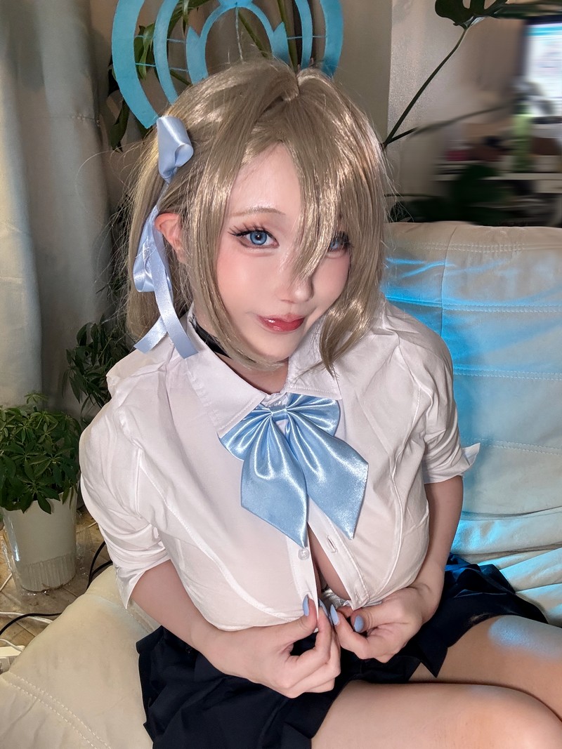 切切Celia 明日奈制服 Asuna Cosplay 自拍写真 17P+7V插图2