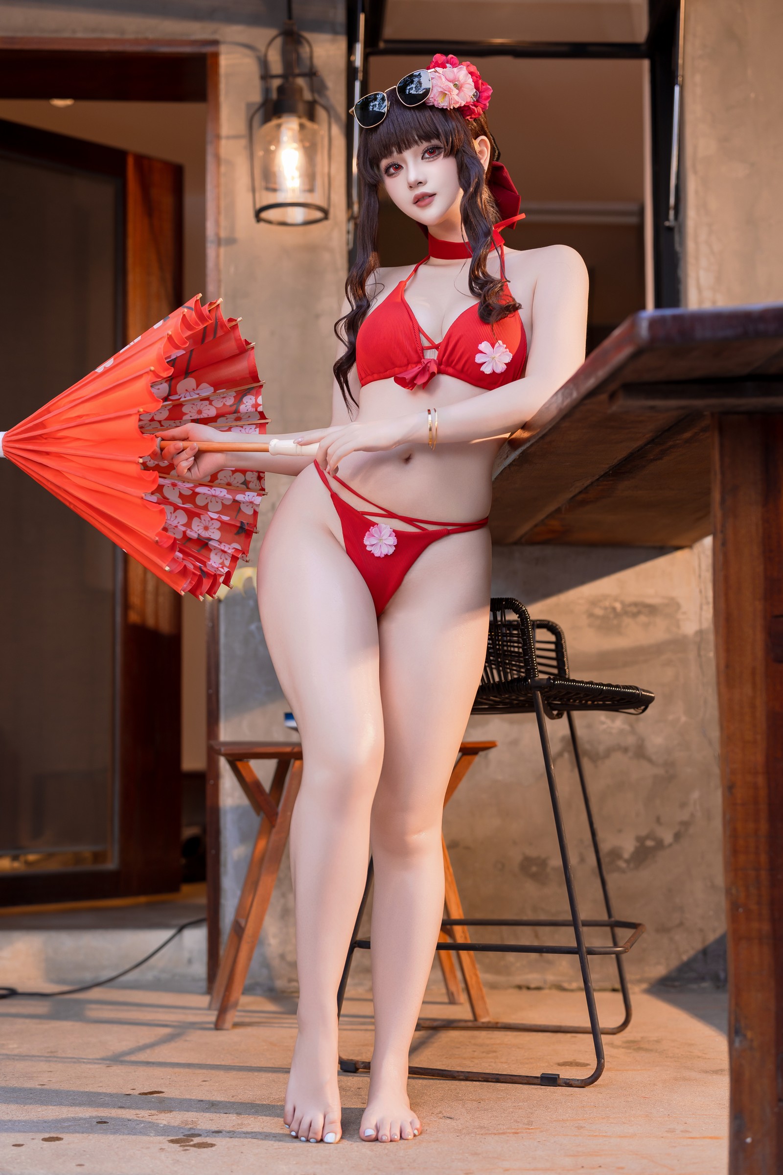 屿鱼 Yuyu 樱花泳装 Cosplay 写真合集｜季节限定（80P｜980MB）插图6