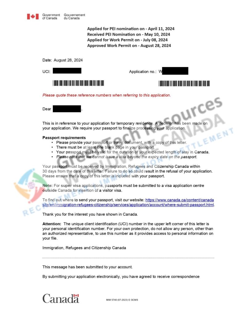 Canada Work Permit Visa 2025