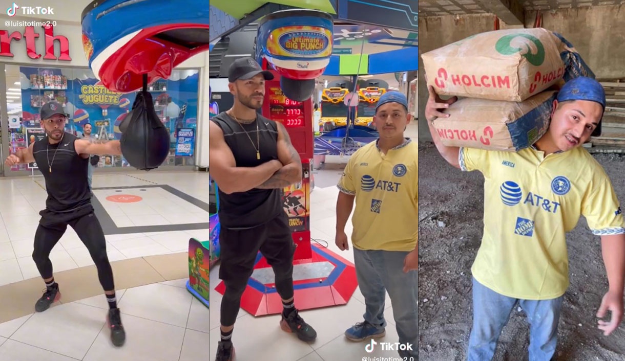 Albañil vs chico fitness, el video de TikTok