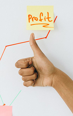Thumbs up on profit