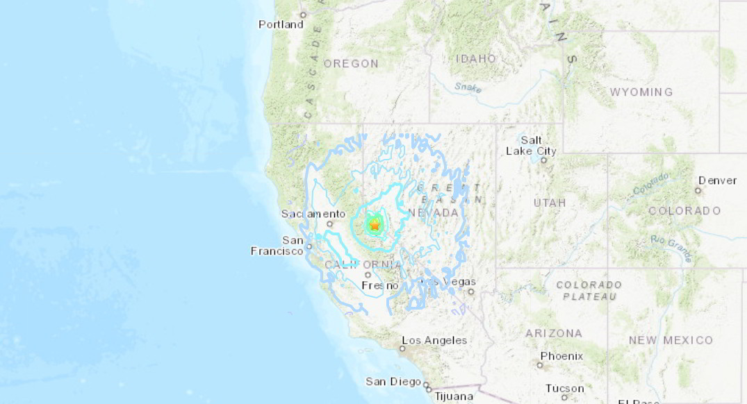 Forte terremoto in California: Sisma M5,9 epicentro Smith Valley Nevada