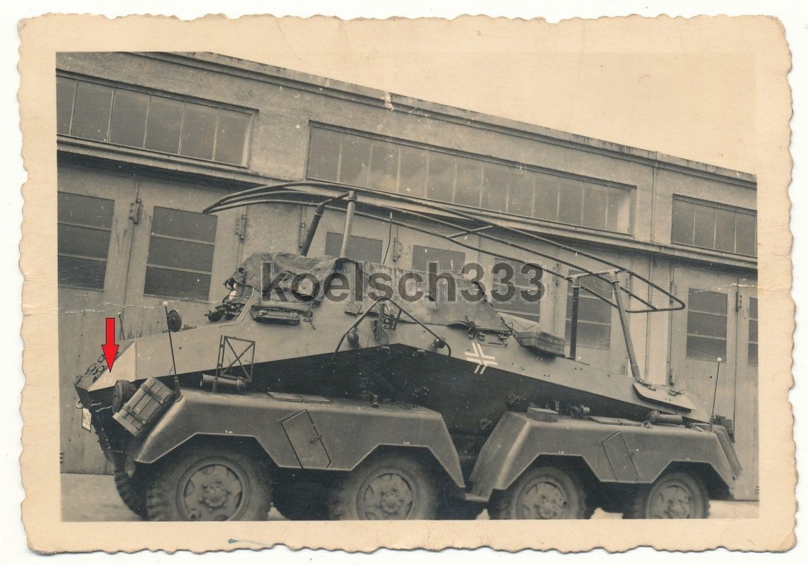 Panzerspähwagen 8 Rad Funk Panzer TKZ Kennung XX