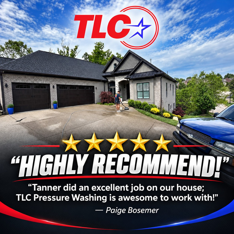TLC Pressure Washing 5 Star Customer Review