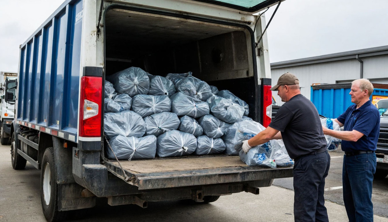 Вывоз мусора в мешках Москва