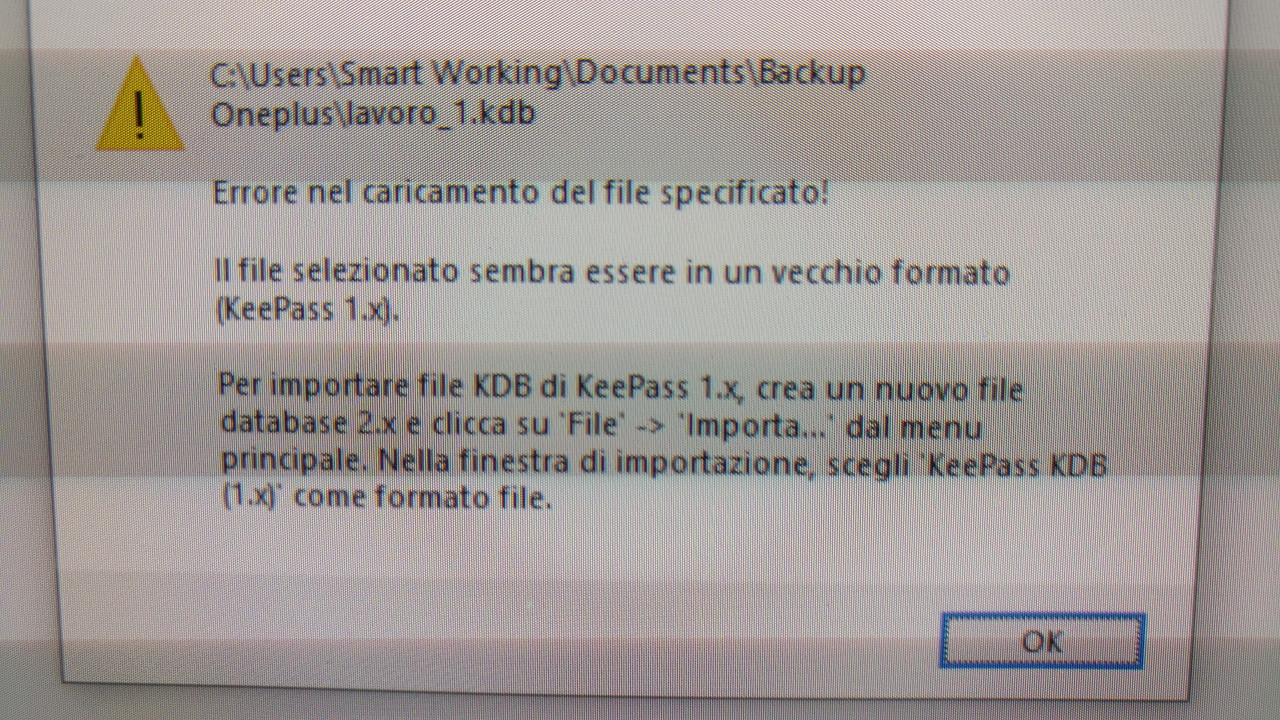 Aprire un archivio. Kdb creato su Android su PC Windows - TurboLab.it