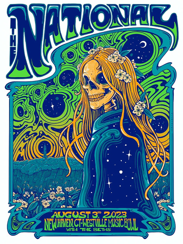 The_National_New_Haven_CT_Westville_Music_Bowl_August_3_2023_Cherry_Tree_Poster copy