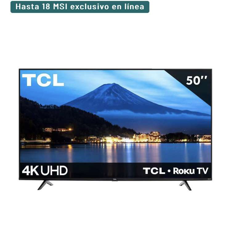 Soriana en línea - Pantalla TCL 50 Pulg 4K Smart Tv 50S443 
