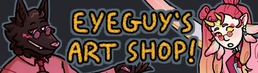 Art shop banner.