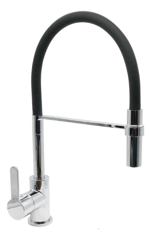 Grifería De Cocina Ultragrif Cooper Ugc203C03 Cr-Negra