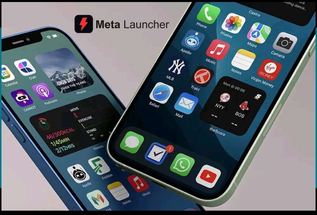 Google Play: Meta Launcher Pro iOS 15 ( aplicación recien lanzada con un estilo muy chulo) 