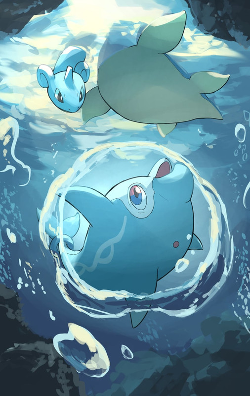 lapras-and-finizen-pokemon-drawn-by-yama