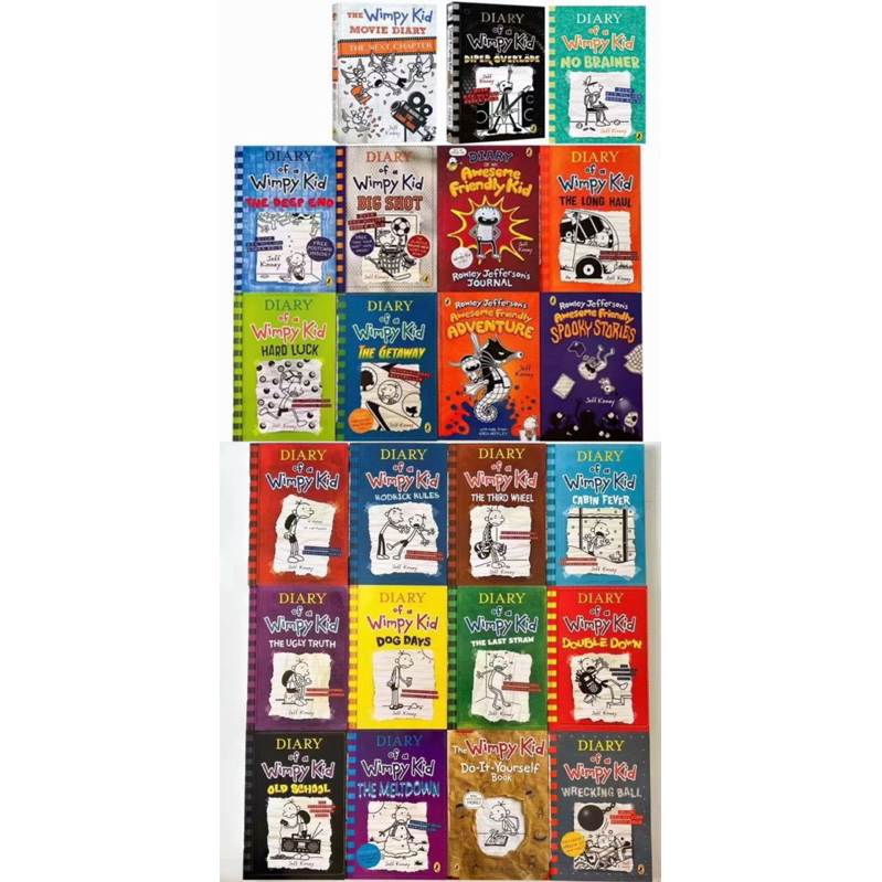 英語絵本 Diary Of A Wimpy Kid 23冊セット NEW Jeff Kinney Diary of a Wimpy Kid 23 Books Collection Set