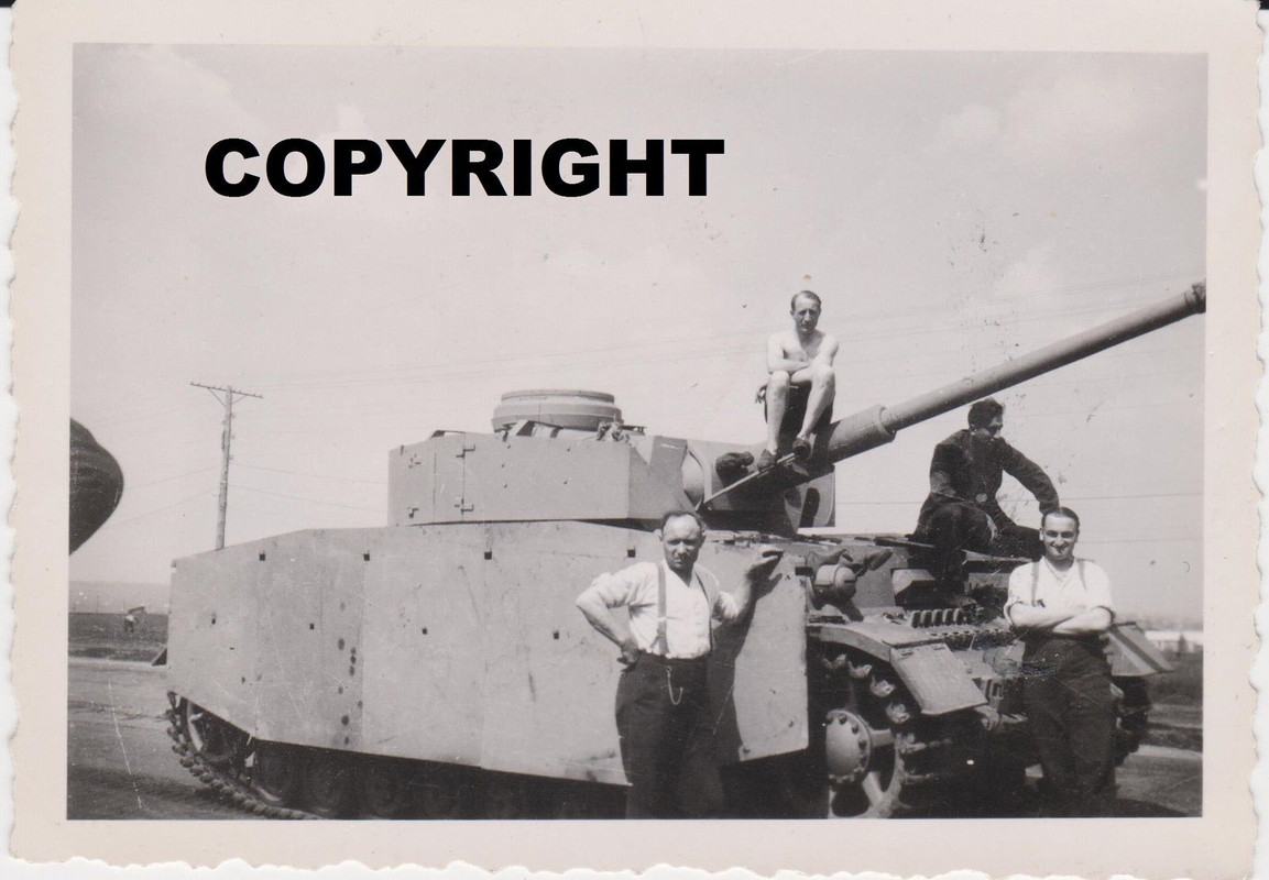 Orig.Foto Panzer IV Langrohr Seitenschürzen Besa