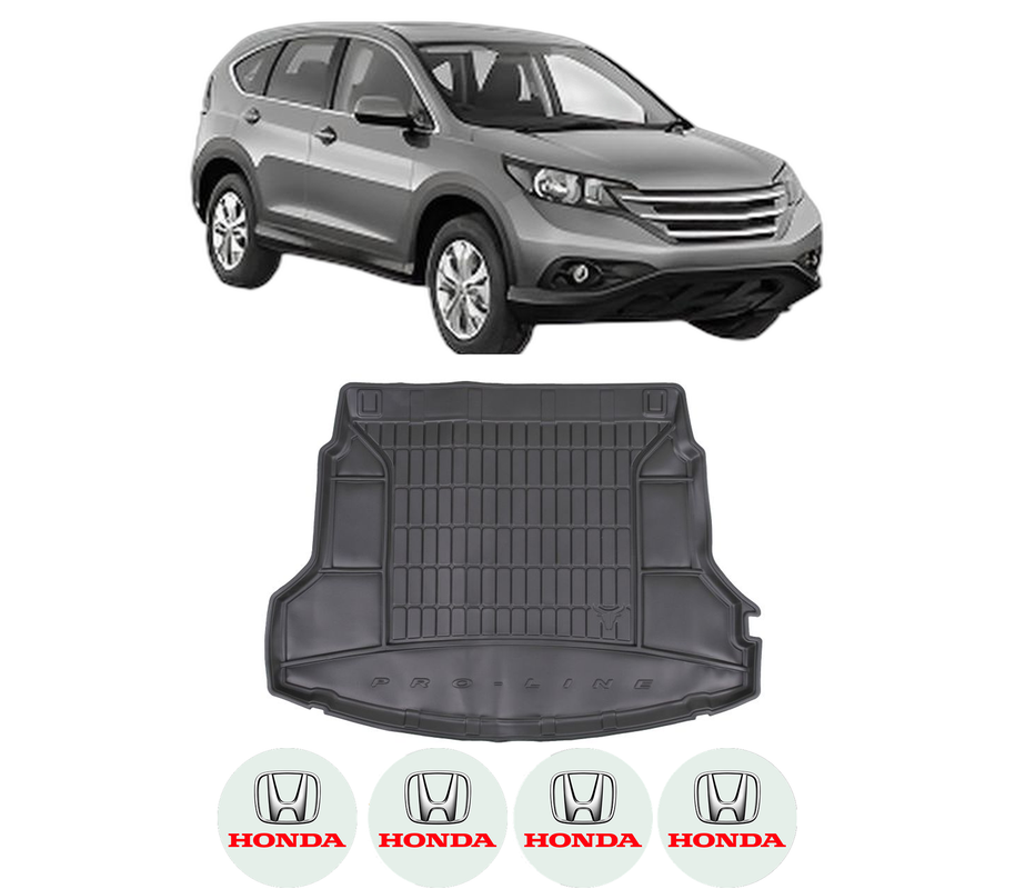 Tavita Portbagaj HONDA CR-V IV (RM_) din 2012-2015, Protectie Portbagaj Auto, 4x Stickere auto cu HONDA