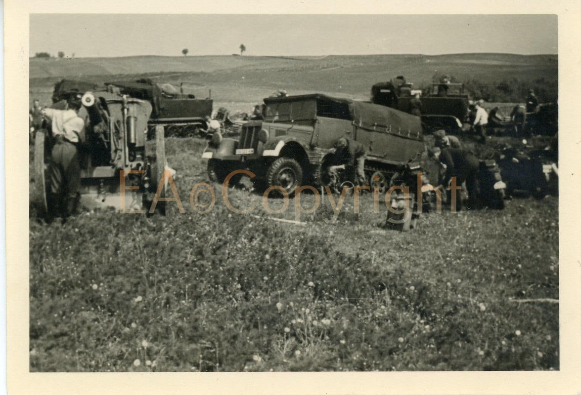 Halbkette Artillerie Geschütz Sd.Kfz. Foto