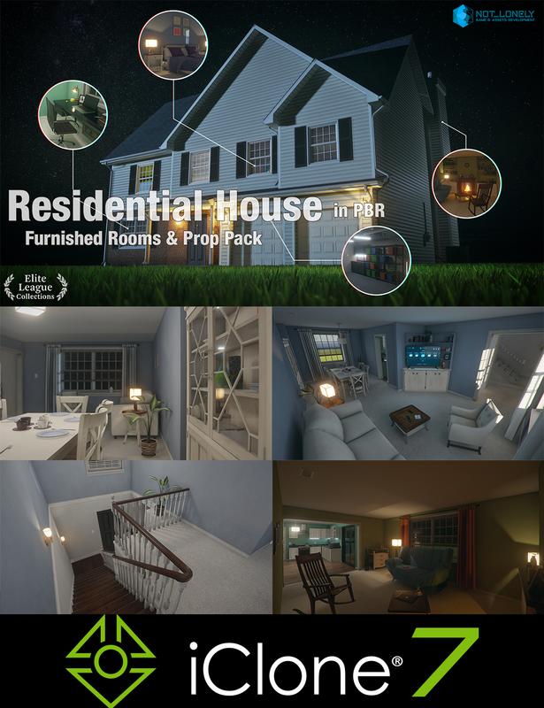 iClone Pack: Residential House in PBR