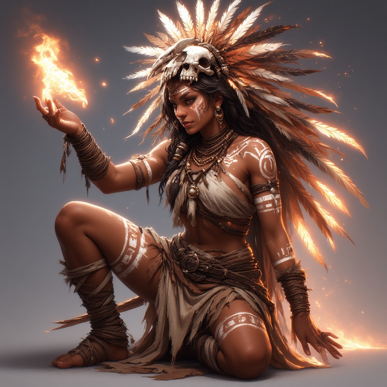 A-powerful-tribal-warrior-woma-(22)