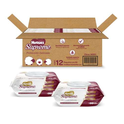 Amazon; toallitas humedas huggies supreme 

