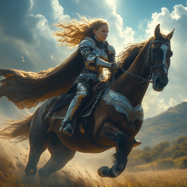 Armored-woman-charging-into-ba-(21)
