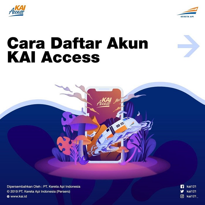 Cara mendaftar akun KAI Access