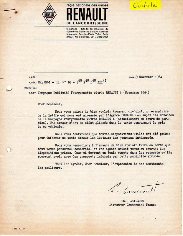 1964-11-09  R4 Ftte vitrée erratum Lamirault