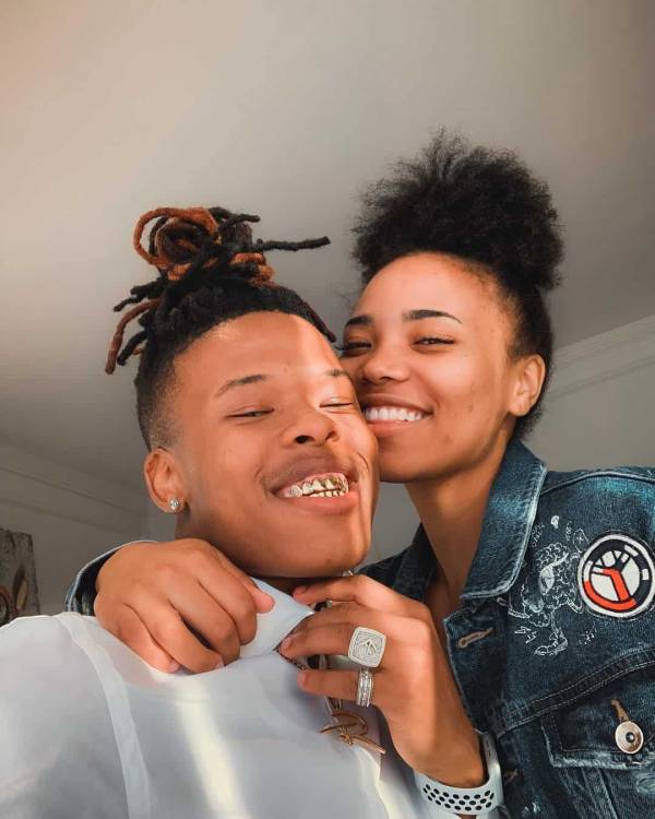 Nasty C with Girlfriend