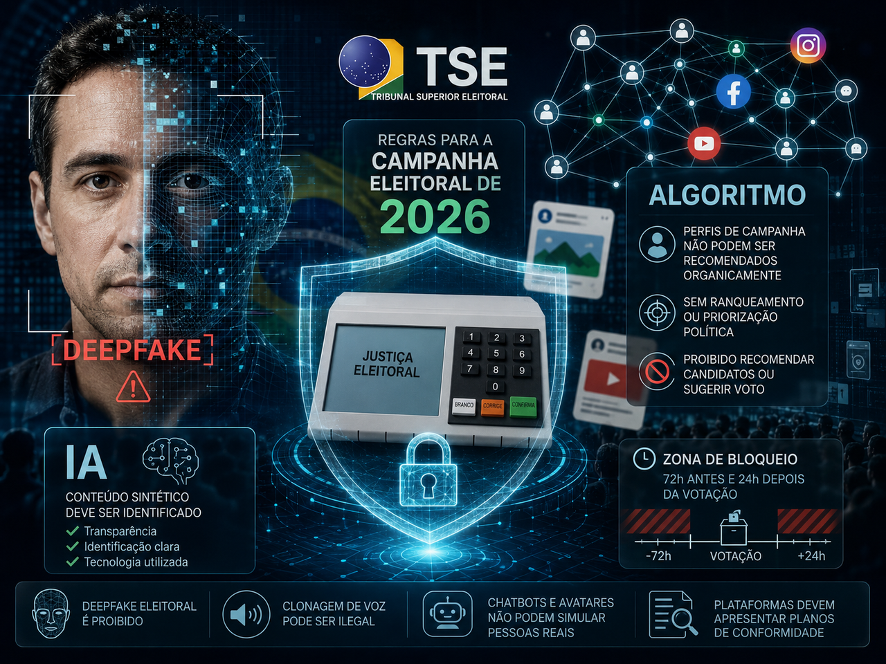 Deepfakes, IA e algoritmos: a eleição de 2026 será o primeiro grande teste brasileiro da política na era generativa