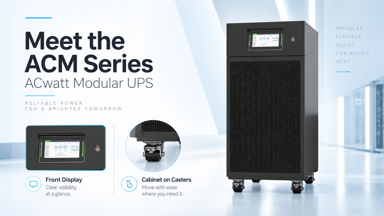 ACwatt ACM Series modular UPS article illustration