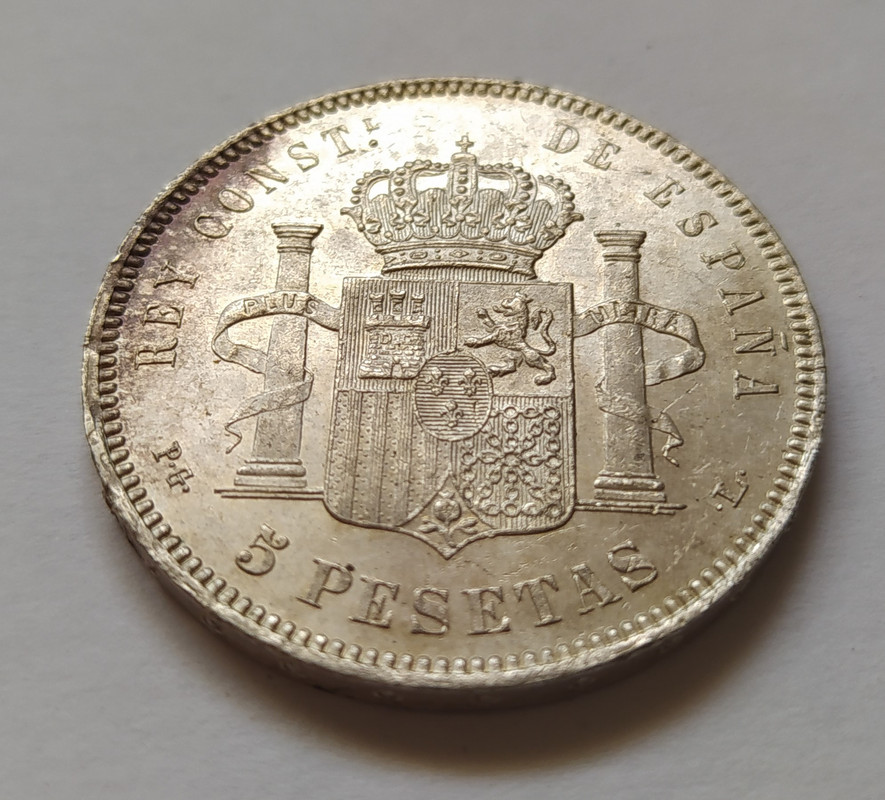 5 pesetas 1893. Alfonso XIII. PG L 1614004900304