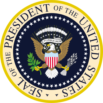 Medio dólar Kennedy. Estados Unidos de América. 1964. Seal-of-the-President-of-the-United-States-svg