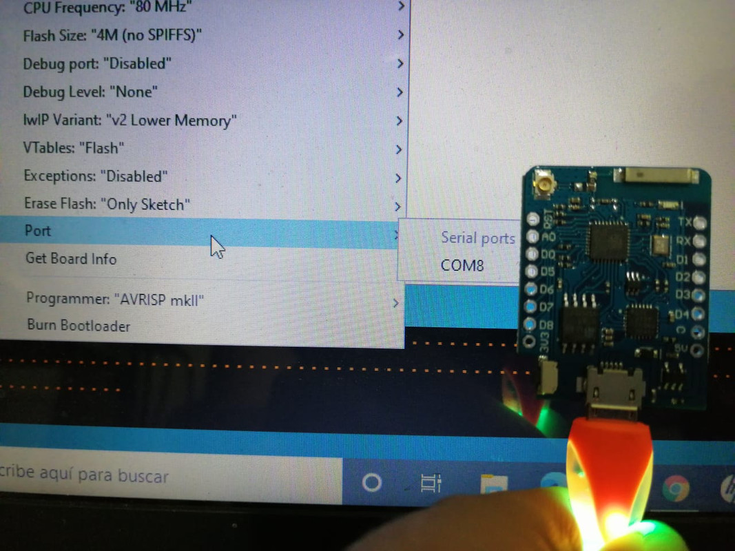 Configuring the Wemos D1 Mini Pro ESP8266 for Arduino IDE – The