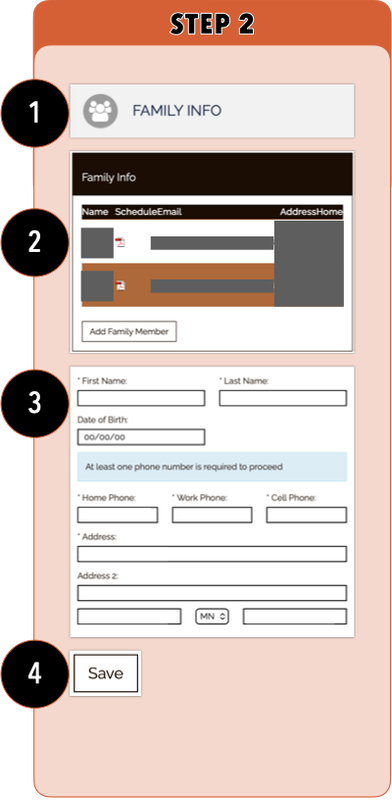 Editing Family Info Visual