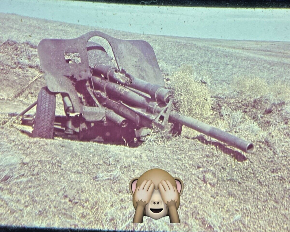 zerstörtes Geschütz