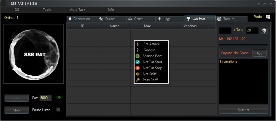 888 RAT 1.2.4 Private Version