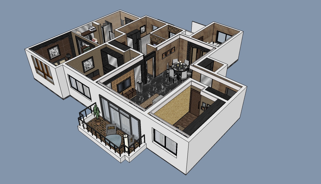 План дома в sketchup