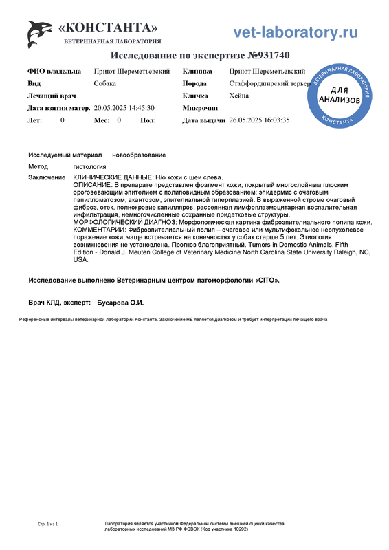 По экспертизе (931740)