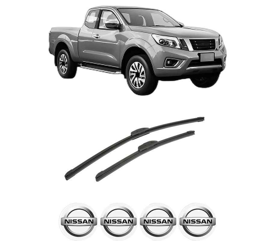 Set stergatoare auto NISSAN NAVARA NP300 Pickup (D23, D23T) din 2015, pentru parbriz auto, 2 bucati, Bosch Aerotwin Retrofit, din cauciuc siliconat rezistent, 4 Stickere Auto NISSAN
