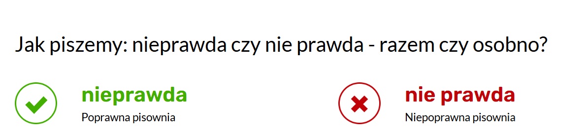nieprawda