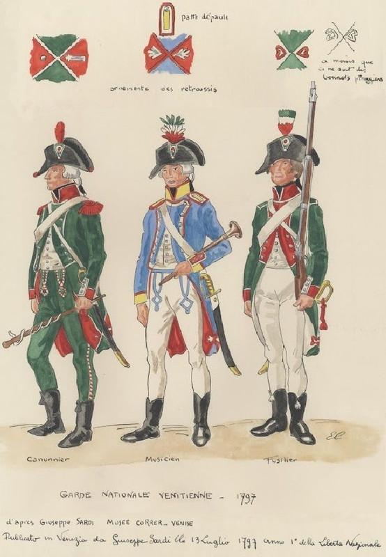 National Guard Venice 1797 Kanske Arsenal Corps)