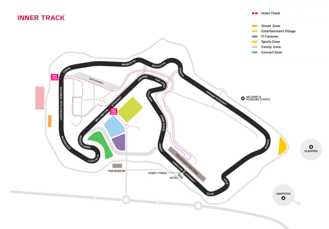 Il circuito di Silverstone di Formula 1 2022