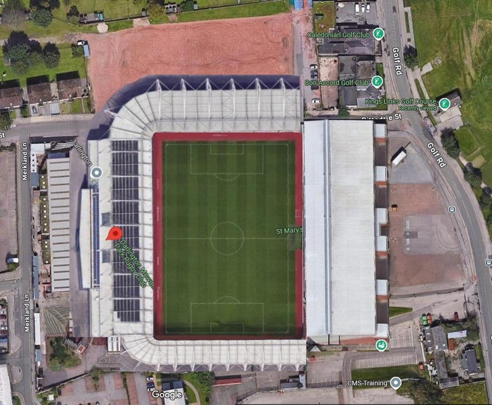 RDS Extended N& S with Darlington Main Stand and small South Stand ...