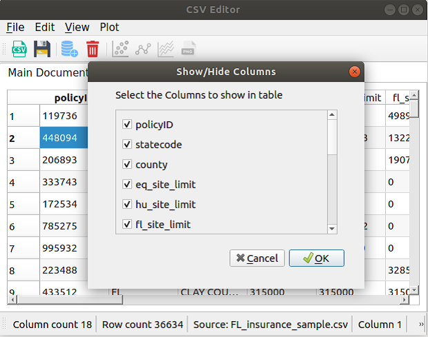 Show/hide column option Screenshot_5