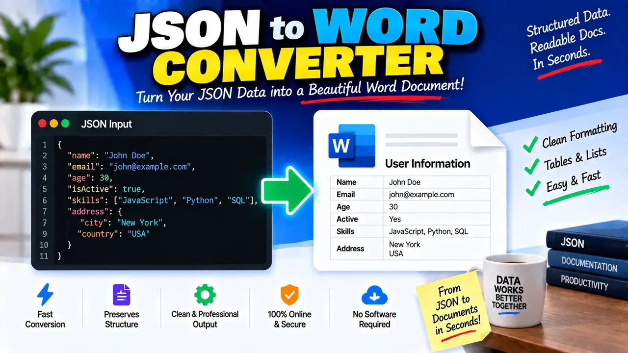 Free Json To Word Converter Online