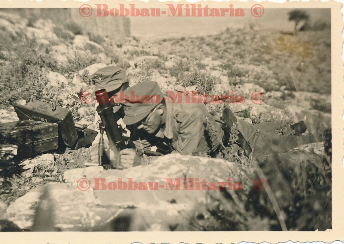 Griechenland KRETA Gebirgsjäger mit Granatwerfer 36 Gebirgskampf greece