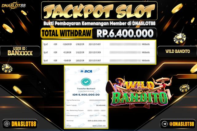 JACKPOT SLOT WILD BANDITO 25 DESEMBER 2025