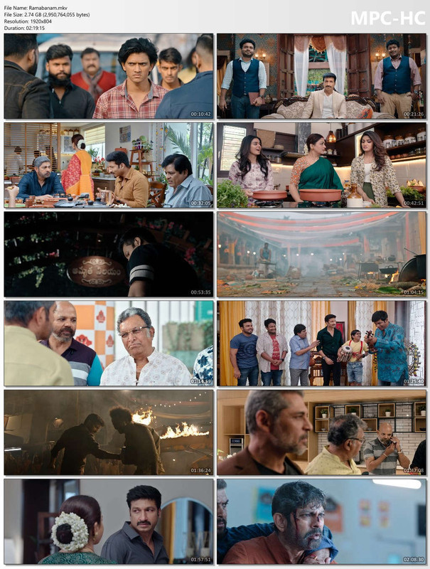 Ramabanam 2025 Hindi Dubbed Movie